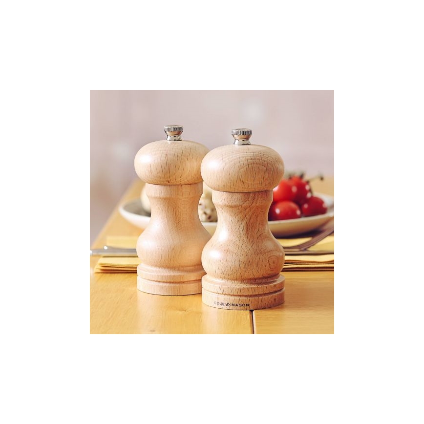 Cole&Mason - Moulin à sel CAPSTAN BEECH hêtre 12 cm