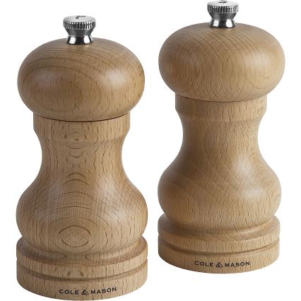 Cole&Mason - Moulin à sel CAPSTAN BEECH hêtre 12 cm