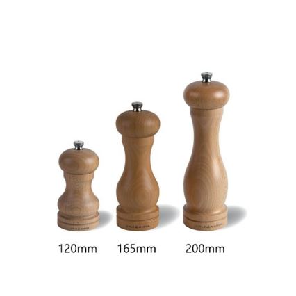 Cole&Mason - Moulin à sel CAPSTAN BEECH hêtre 12 cm