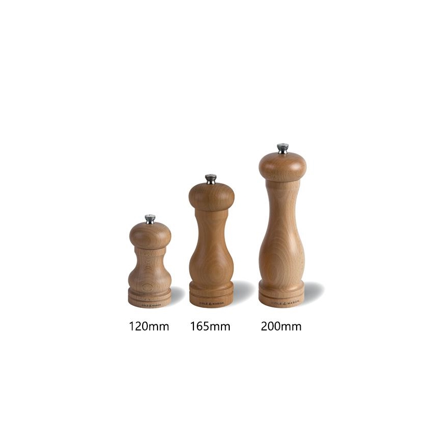 Cole&Mason - Moulin à sel CAPSTAN BEECH hêtre 12 cm