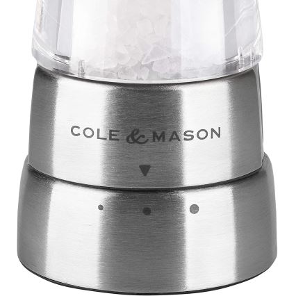 Cole&Mason - Moulin à sel DERWENT 19 cm chrome brillant