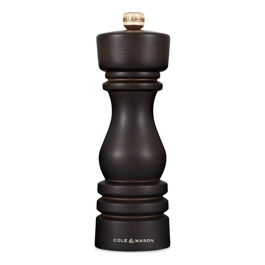 Cole&Mason - Moulin à sel LONDON 18 cm hêtre/marron