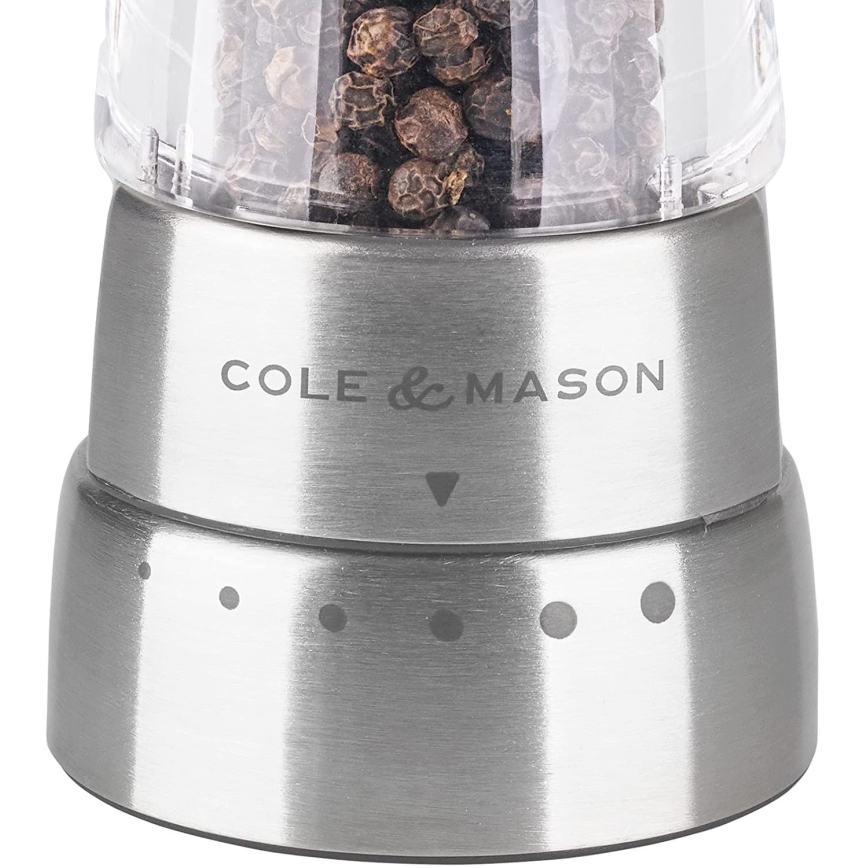 Cole&Mason - Pepermolen DERWENT 19 cm glanzend chroom