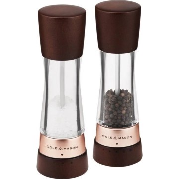 Cole&Mason - Set zout- en pepermolens DERWENT 2 st. 19 cm beuken/bruin