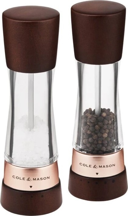 Cole&Mason - Set zout- en pepermolens DERWENT 2 st. 19 cm beuken/bruin