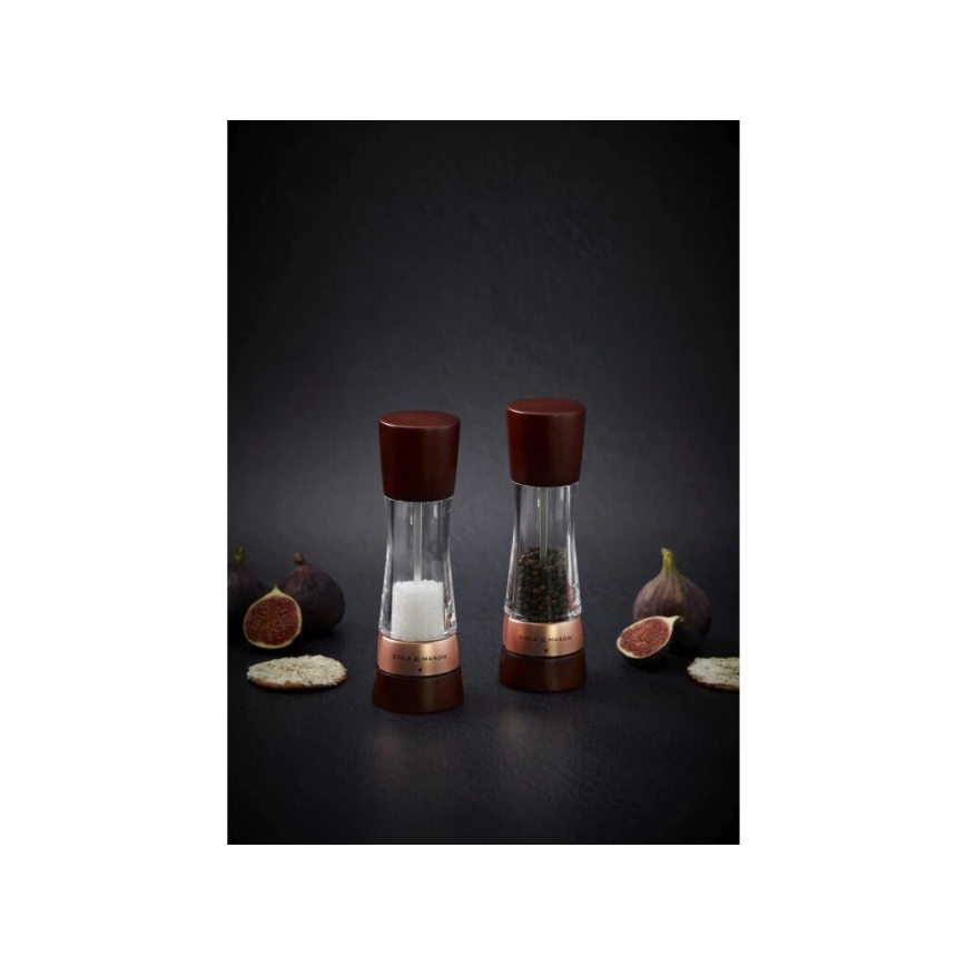 Cole&Mason - Set zout- en pepermolens DERWENT 2 st. 19 cm beuken/bruin