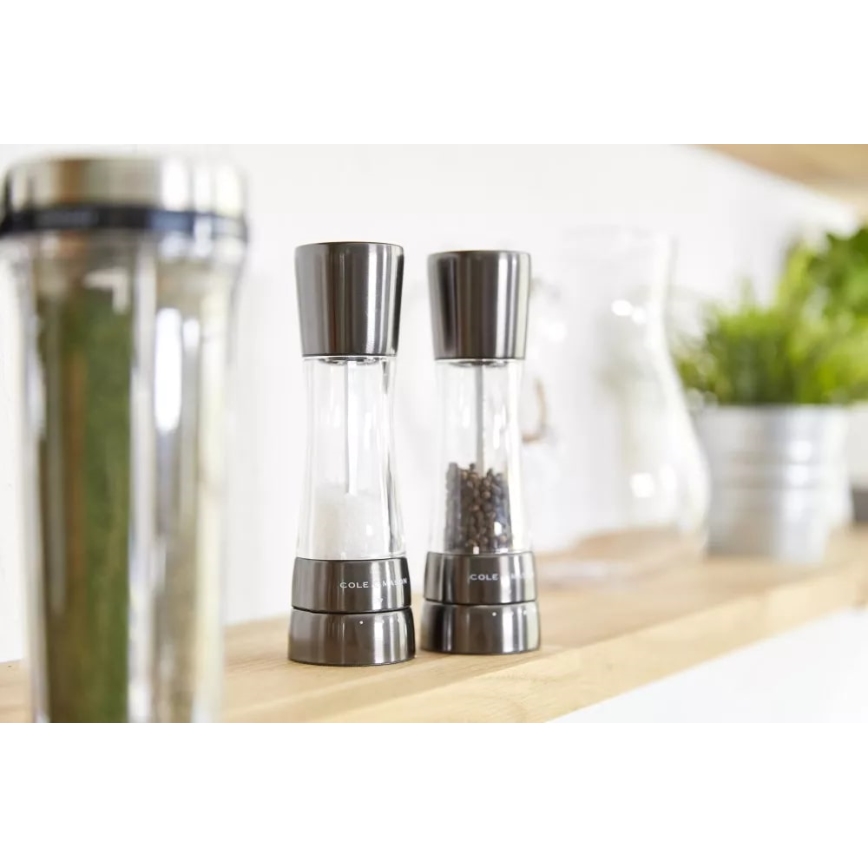 Cole&Mason - Set zout- en pepermolens DERWENT 2 stuks 19 cm antraciet