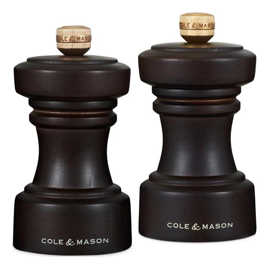 Cole&Mason - Set zout- en pepermolens HOXTON 2 st. 10,4 cm beuken/bruin