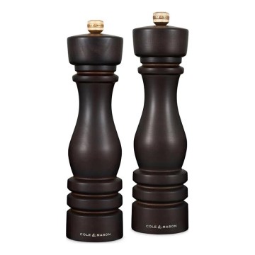 Cole&Mason - Set zout- en pepermolens LONDON 2 st. 22 cm beuken/bruin