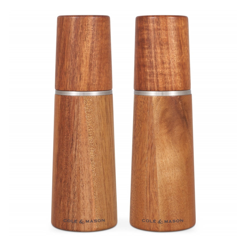 Cole&Mason - Set zout- en pepermolens MARLOW acacia 2 stuks 18,5 cm