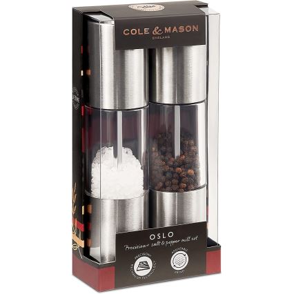 Cole&Mason - Set zout- en pepermolens OSLO 2 stuks 18,5 cm