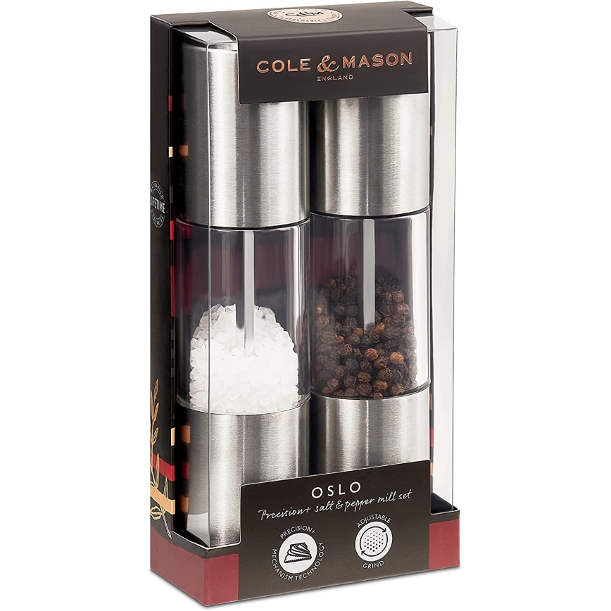 Cole&Mason - Set zout- en pepermolens OSLO 2 stuks 18,5 cm