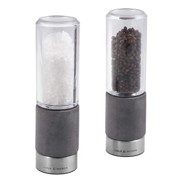 Cole&Mason - Set zout- en pepermolens REGENT CONCRETE 2 stuks beton 18 cm