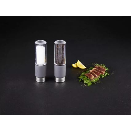 Cole&Mason - Set zout- en pepermolens REGENT CONCRETE 2 stuks beton 18 cm