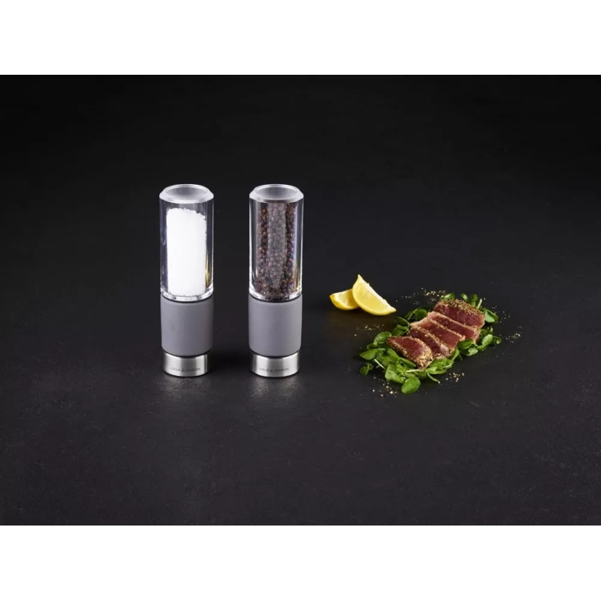 Cole&Mason - Set zout- en pepermolens REGENT CONCRETE 2 stuks beton 18 cm
