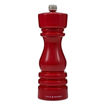 Cole&Mason - Zoutmolen LONDON 18 cm beuken/rood