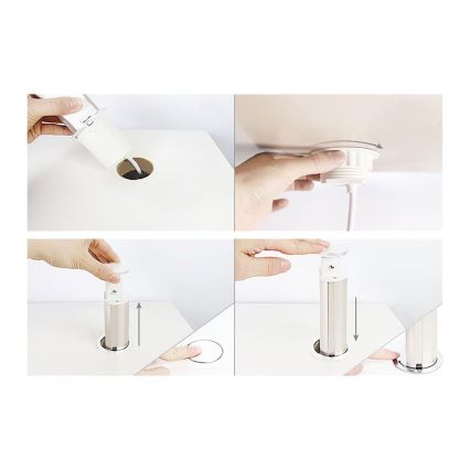 Colonne de prises pour plateau de bureau — 2 prises 230 V + USB-A + USB-C