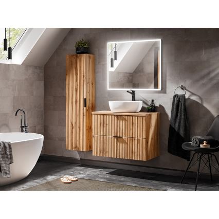COMAD ADEL OAK 82-60-B-2S - Onderkast voor de wastafel ADEL 57x60,2 cm eiken
