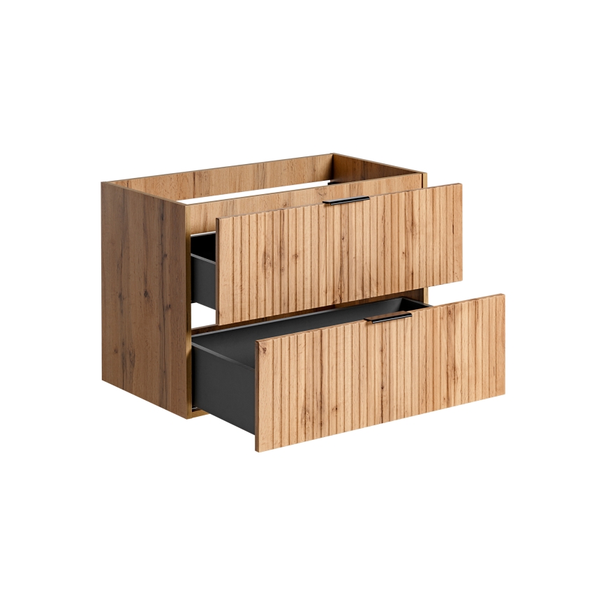 COMAD ADEL OAK 82-80-B-2S - Meuble sous-vasque ADEL 57 x 80,2 cm, chêne