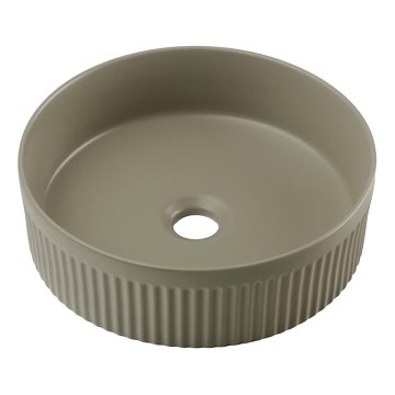 COMAD BEYOND 2 OLIVER VERT ( E-6565 ) - Vasque à poser BEYOND d. 36 cm céramique/mat vert