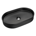 COMAD BEYOND 3 NOIR (E-6531) - Lavabo à poser BEYOND 56x36 cm céramique/noir mat
