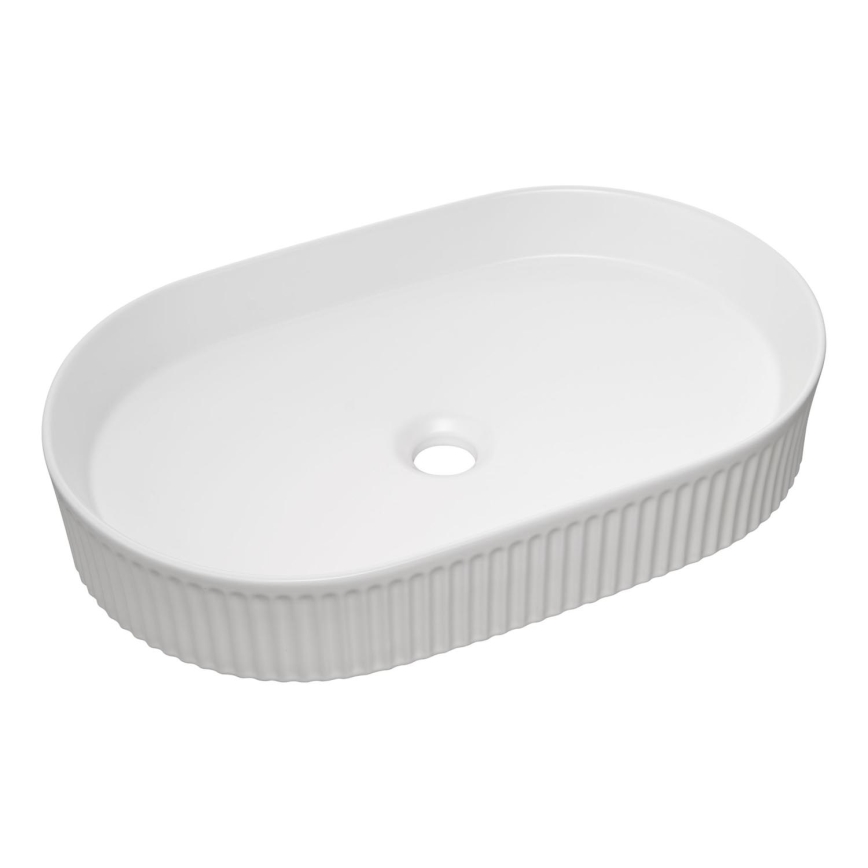 COMAD BEYOND 3 WIT ( E-6531 ) - Aanrecht wastafel BEYOND 56x36 cm keramiek/glanzend wit