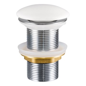COMAD CLICK-CLACK T201-3 - Bonde de lavabo CLICK-CLACK d. 7 cm blanc brillant