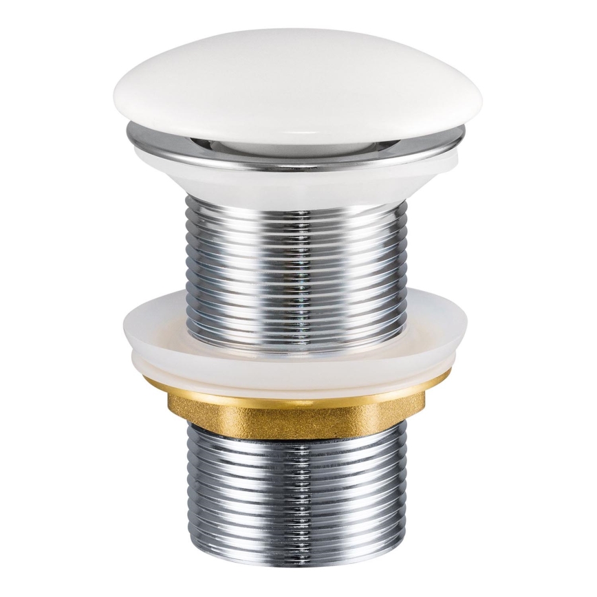 COMAD CLICK-CLACK T201-3 - Bonde de lavabo CLICK-CLACK d. 7 cm blanc brillant