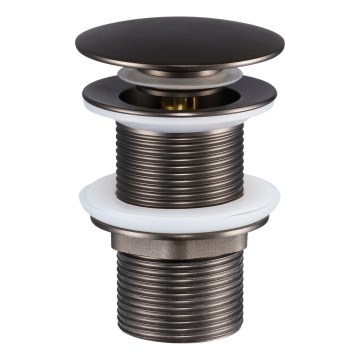 COMAD CLICK-CLACK T201GG-3 - Bonde de lavabo CLICK-CLACK d. 7 cm gris