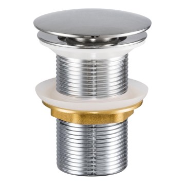COMAD CLICK-CLACK T201L-3 - Bonde de lavabo CLICK-CLACK d. 7 cm chrome brillant