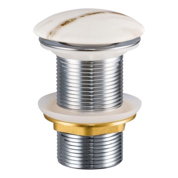 COMAD CLICK-CLACK T201M-W3-3 - Bonde de lavabo CLICK-CLACK d. 7 cm blanc mat