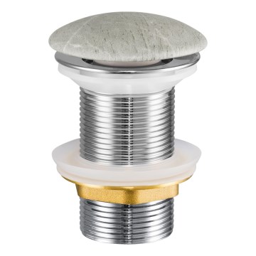 COMAD CLICK-CLACK T201M-Y1-3 - Bonde de lavabo CLICK-CLACK d. 7 cm mat gris