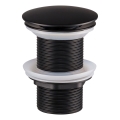 COMAD CLICK-CLACK T201MBG-3 - Bonde de lavabo CLICK-CLACK d. 7 cm mat noir