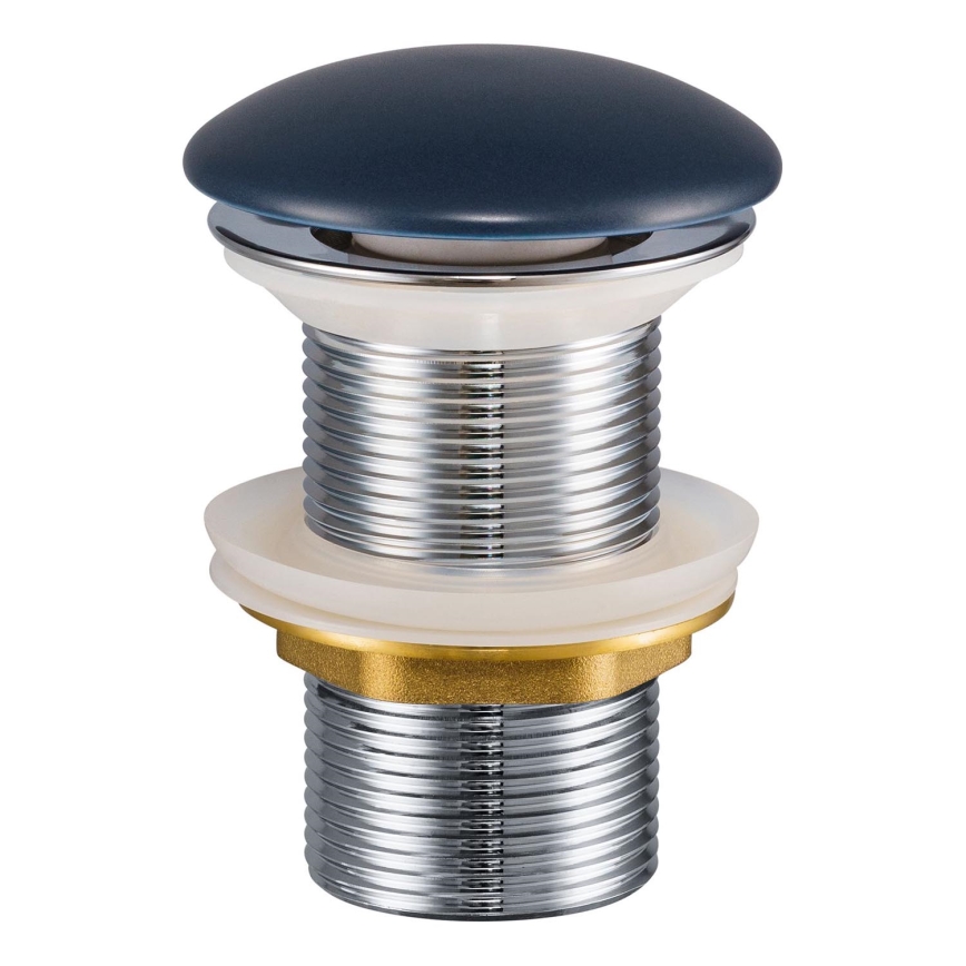 COMAD CLICK-CLACK T201MNB-3 - Bonde de lavabo CLICK-CLACK d. 7 cm mat marine bleu