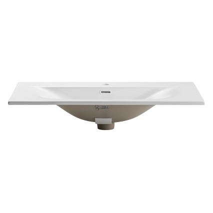 COMAD SKY 1 80 DP MATT WHITE - Lavabo encastré SKY 46 x 81 cm blanc mat