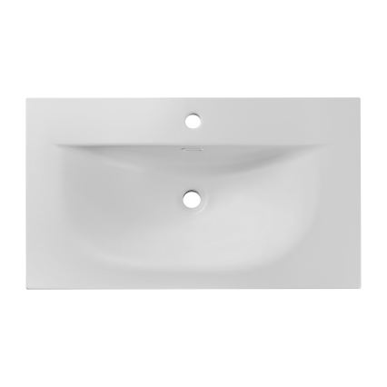 COMAD SKY 1 80 DP MATT WHITE - Lavabo encastré SKY 46 x 81 cm blanc mat