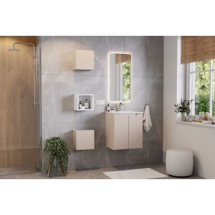 COMAD SKY 3 50CM ( E-8099-3-50 ) - Lavabo encastré SKY 51x40 cm céramique/blanc brillant
