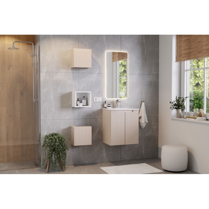 COMAD SKY 3 60CM DP ( E-8099-3-60 ) - Inbouw wastafel SKY 61x40 cm keramiek/mat wit