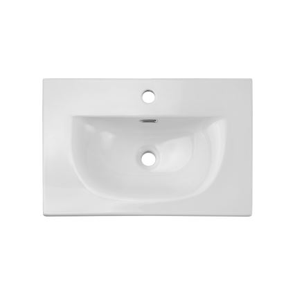 COMAD SKY 3 60CM DP ( E-8099-3-60 ) - Lavabo encastré SKY 61x40 cm céramique/blanc mat