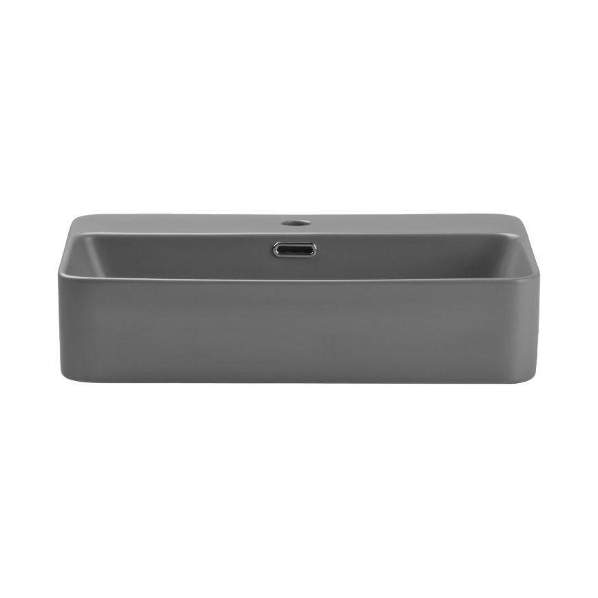 COMAD TRUST 2 MATT LIGHT GREY ( E-6282 ) - Aanrecht wastafel TRUST 55x38 cm keramiek/mat grijs