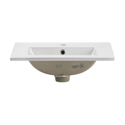 COMAD UM-2050RB DANCE 50 - Inbouw wastafel DANCE 52x40 cm keramiek/glanzend wit