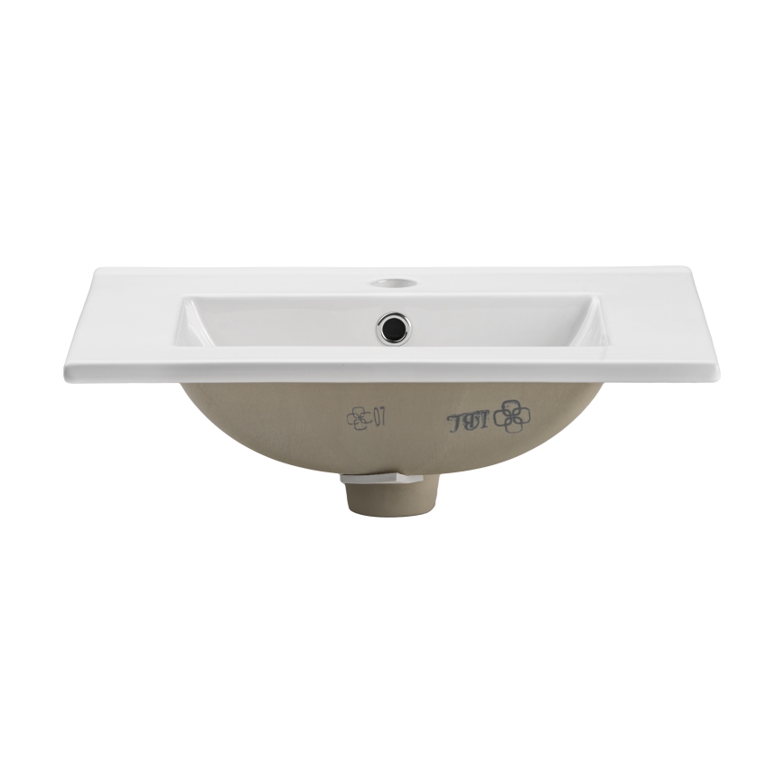COMAD UM-2050RB DANCE 50 - Inbouw wastafel DANCE 52x40 cm keramiek/glanzend wit