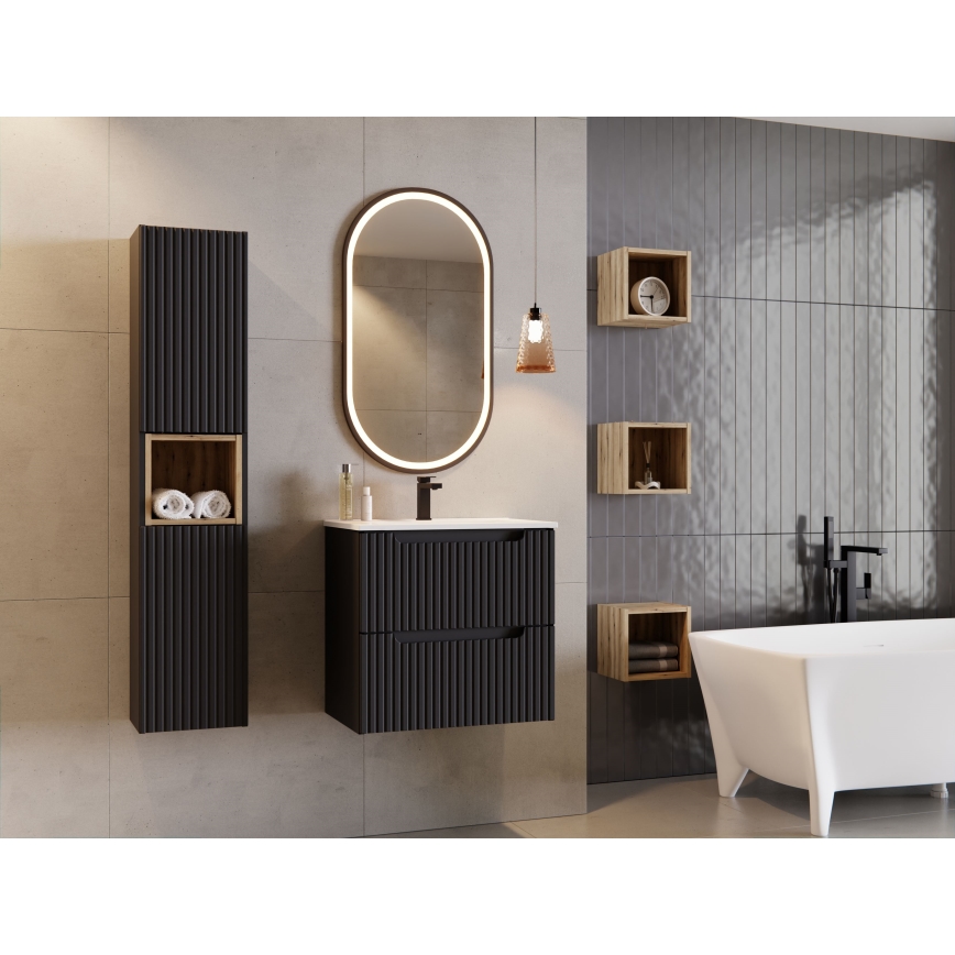 COMAD UM-2060RB DANCE 60-DP - Lavabo encastré DANCE 62x40 cm céramique/blanc mat