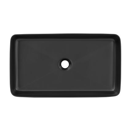 COMAD UM-6275 SLIM 60 BLACK DP - Aanrecht wastafel SLIM 61x34 cm keramiek/mat zwart