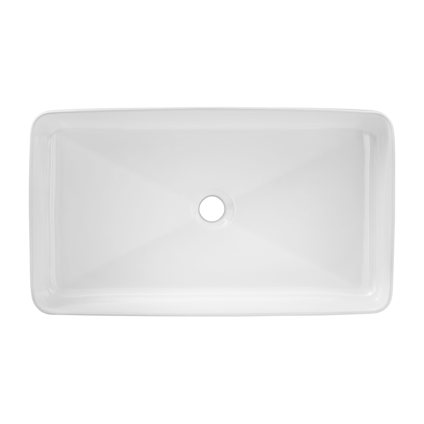 COMAD UM-6275 SLIM 60 WIT DP - Aanrecht wastafel SLIM 61x34 cm keramiek/glanzend wit