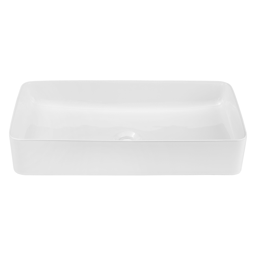 COMAD UM-6275 SLIM 60 WIT DP - Aanrecht wastafel SLIM 61x34 cm keramiek/glanzend wit