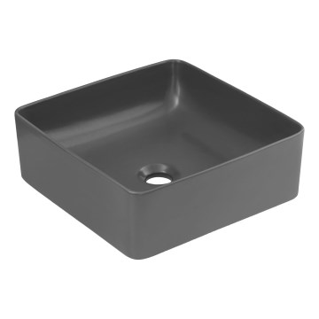 COMAD UM-6276 SLIM 40 GREY DP - Vasque à poser SLIM 37x37 cm céramique/mat gris
