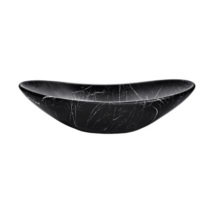 COMAD UN-LENA-MB2 - Aanrecht wastafel LENA 61,5x36 cm keramiek/mat zwart
