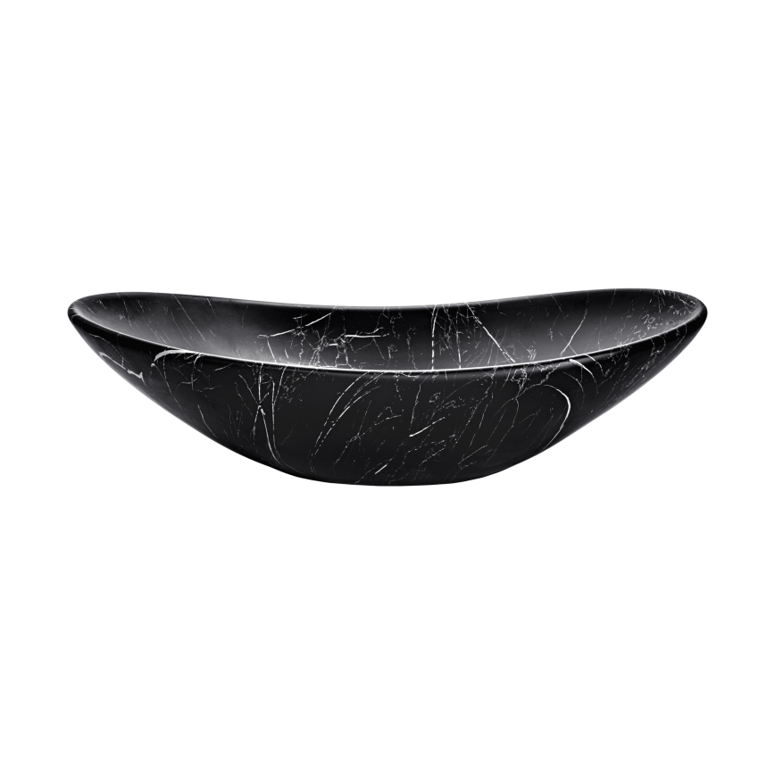 COMAD UN-LENA-MB2 - Aanrecht wastafel LENA 61,5x36 cm keramiek/mat zwart