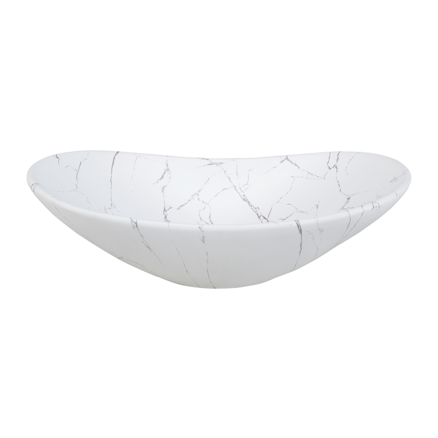 COMAD UN-LENA-MW17 - Lavabo à poser LENA 61,5x36 cm céramique/blanc mat